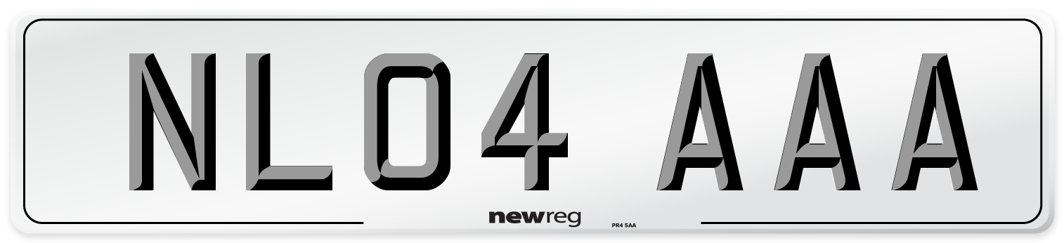 NL04 AAA Number Plate from New Reg